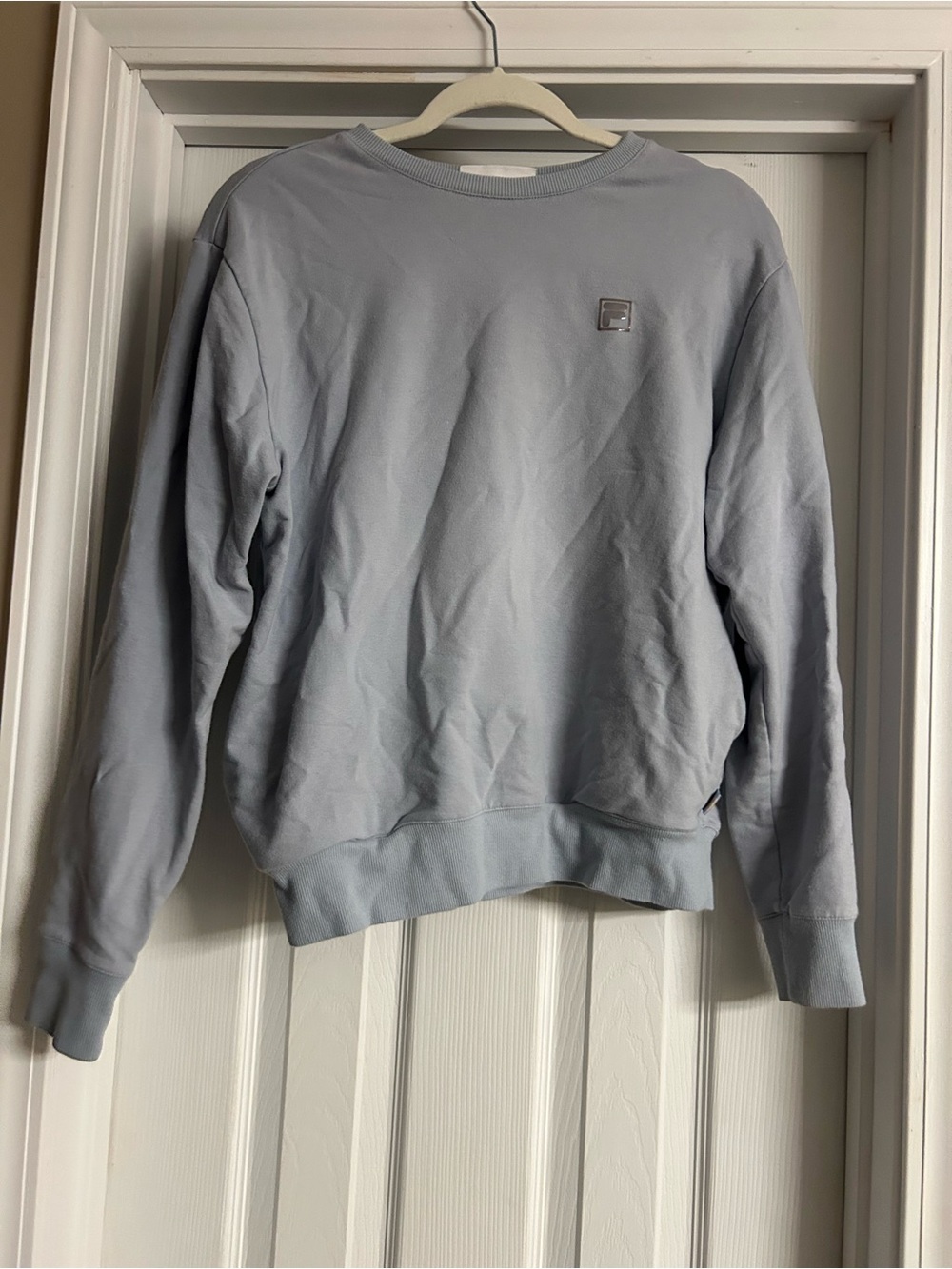 Light Blue Crewneck Sweatshirt - Casual Pullover